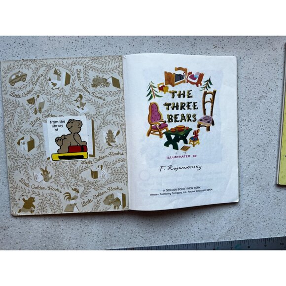 Old Mother Goose 1998 and The Three Bears 1974 Two little Golden Story Books - Picture 6 of 9